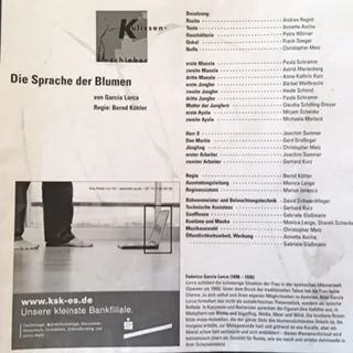 Plakat für Die Sprache der Blumen