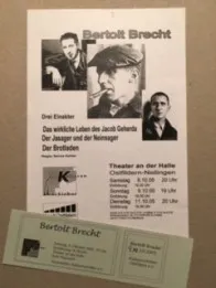 Plakat für Brecht Abend